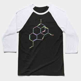 Codeine Kawaii Pastel Rainbow Molecule Baseball T-Shirt